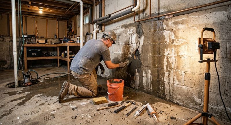 Leaking Basement Repair in Greenville, SC