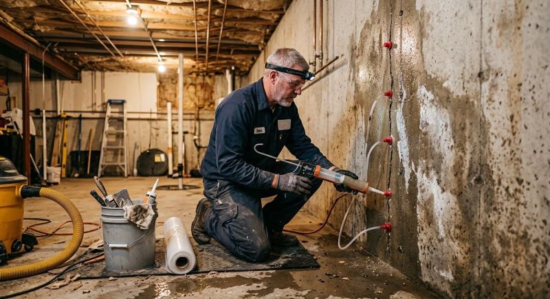Wet Basement Solutions in Fredericksburg, VA